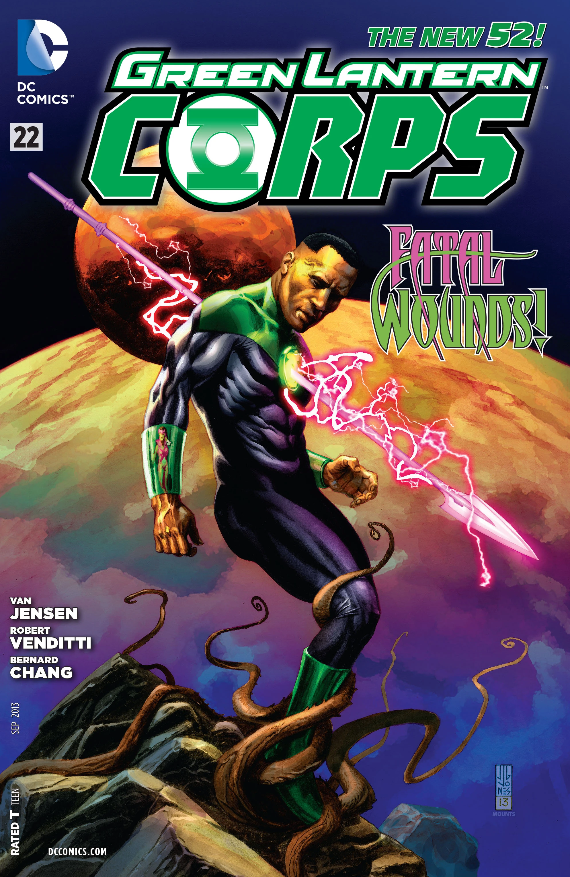 Green Lantern Corps #22 (DC, 2013 — Cover A) cover